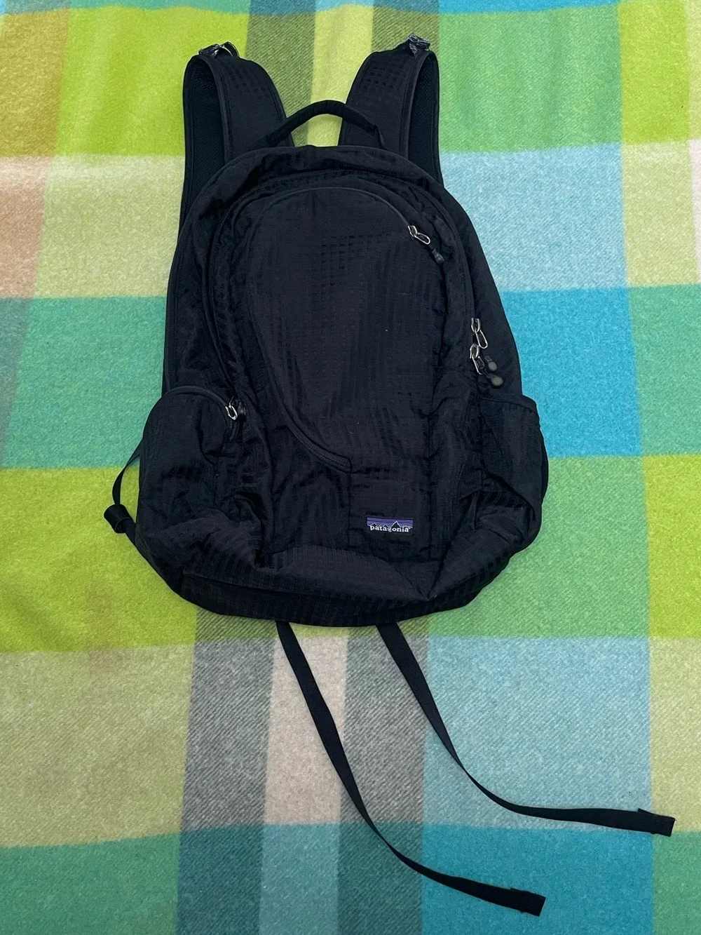 Vintage Patagonia Lightwire Black 25 Backpack Ripstop Hiking Day Time Pack